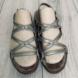 Dansko Bronze Metallic Leather Strappy Open Toe Sandals EU 40
